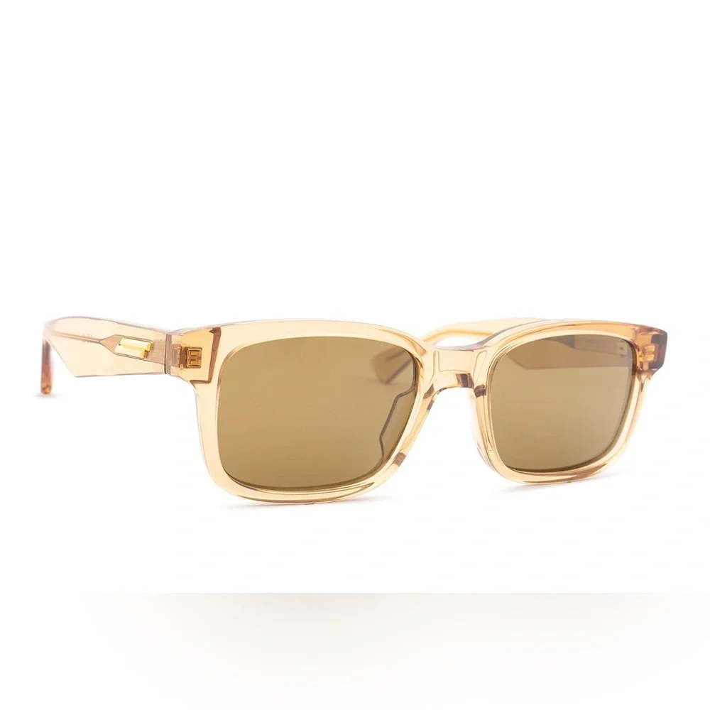 NEW BOTTEGA VENETA UNISEX SUNGLASSES BOTTEGA VENETA BV1146S 004 BROWN EYEWEAR